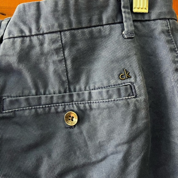 Calvin Klein Blue Chino Shorts Men’s Size 29 Cotton Casual Summer Shorts - Picture 5 of 6